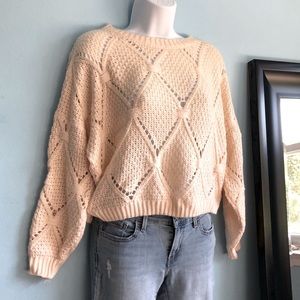 Elodie Cream Oversized Knit Cardigan